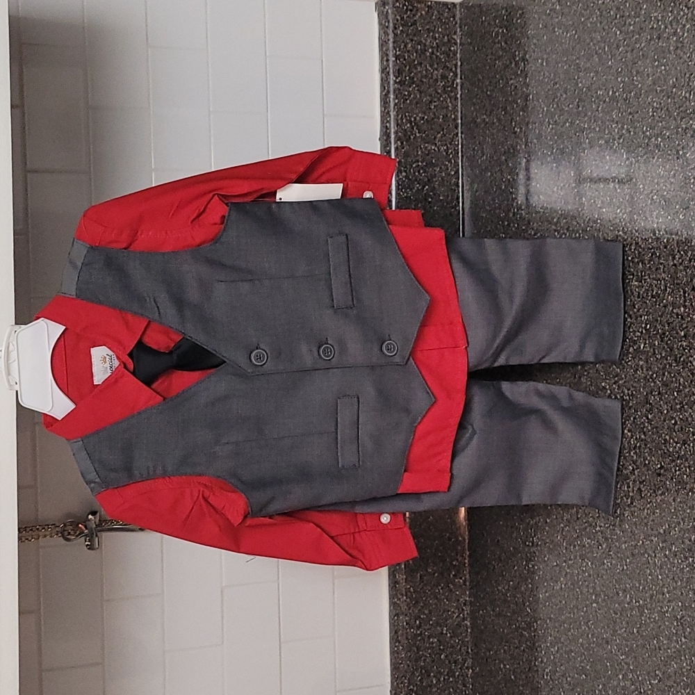 New Special Editions Toddlers Boys 4 Piece Dress Set